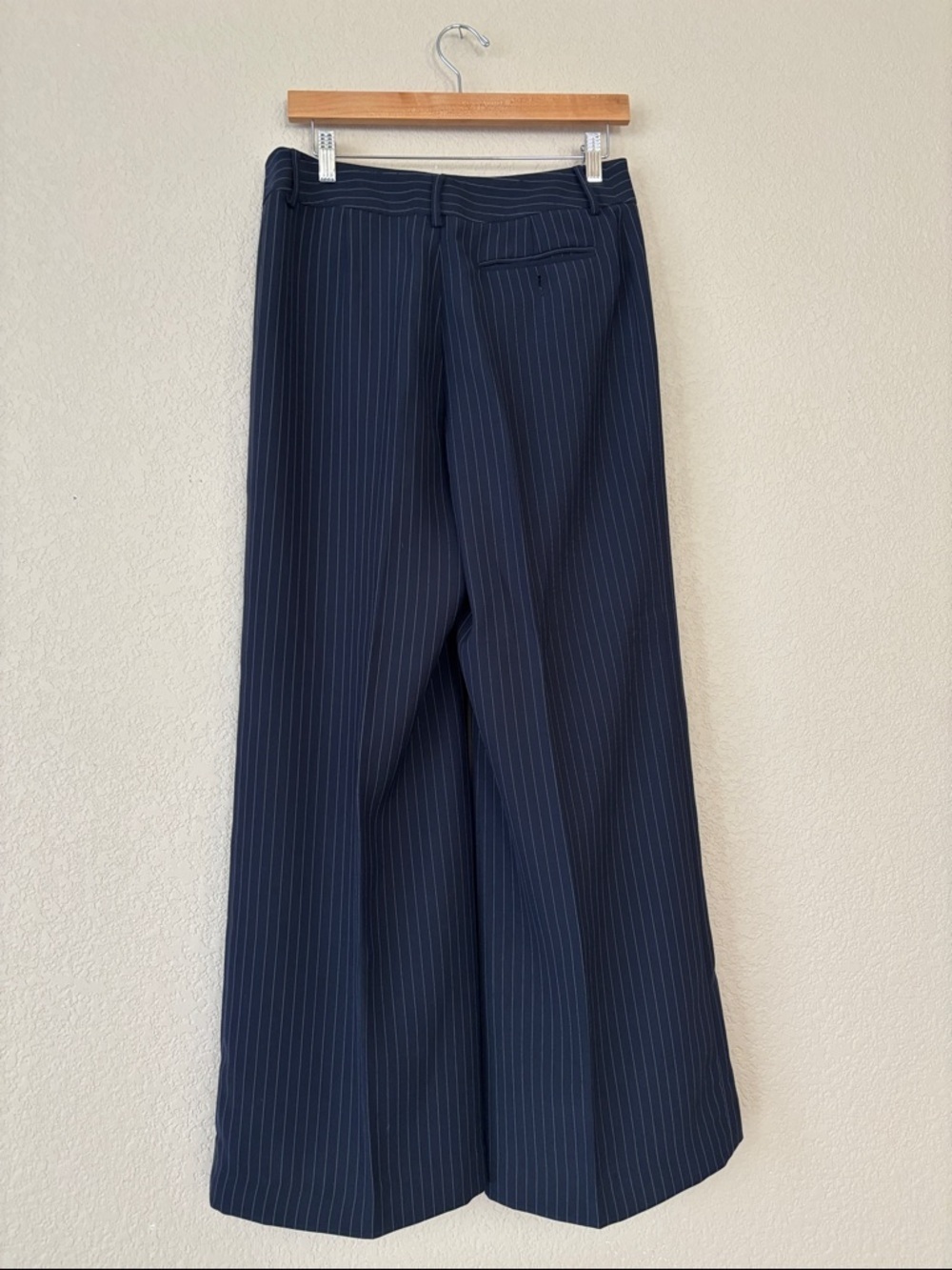 Giorgio Armani Navy Pinstripe Women's Single-Button Blazer and Pants Set - Picture 5 of 5
